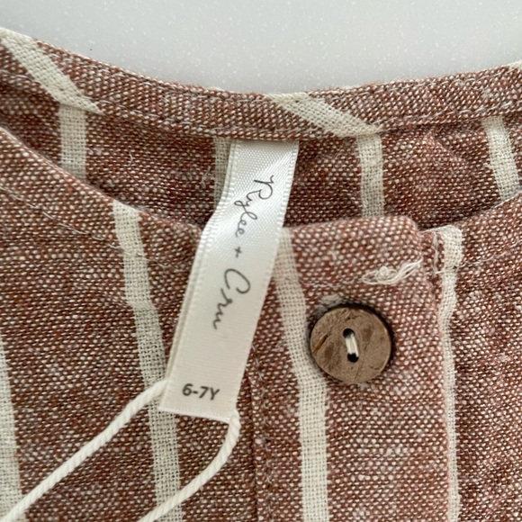 ELENI DRESS || CEDAR PINSTRIPE BY RYLEE + CRU - Picture 3 of 6